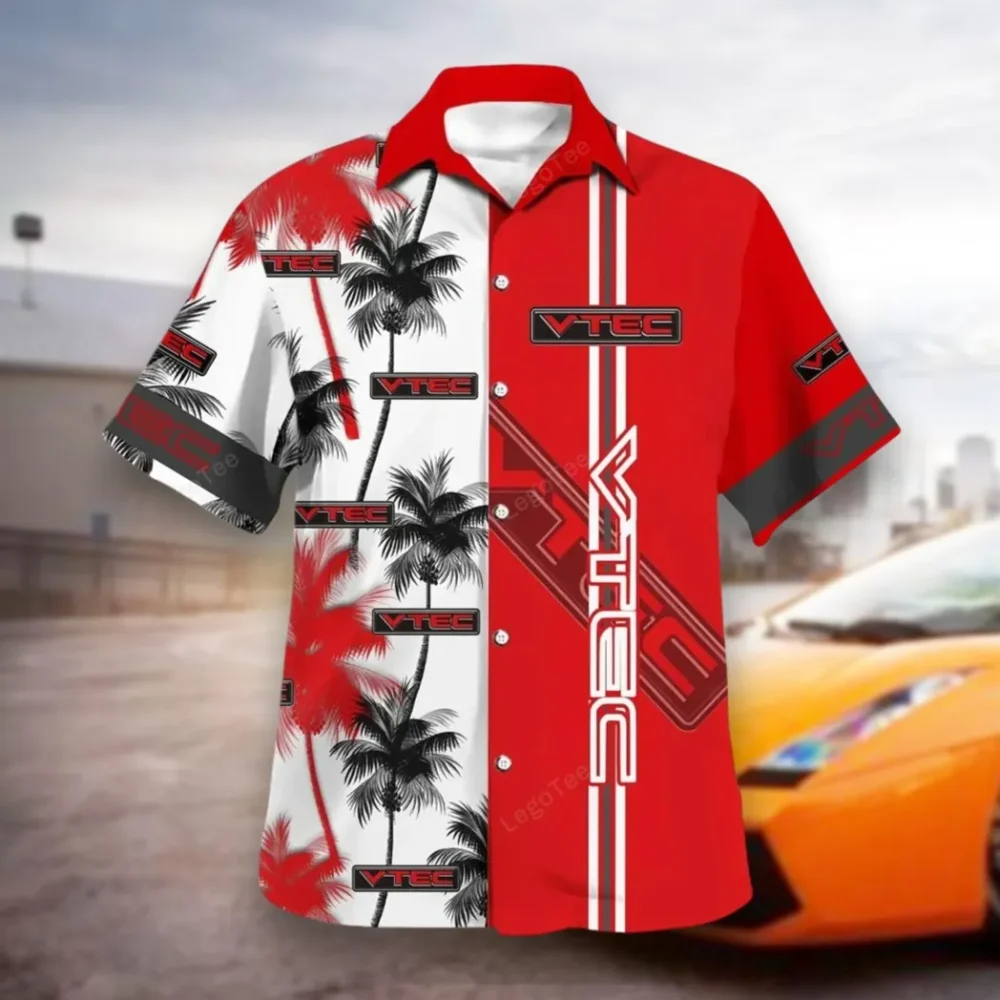 Modified Coupe Hawaiian Shirt Exclusive Logo, Auto Fan Button Shirt CAR143