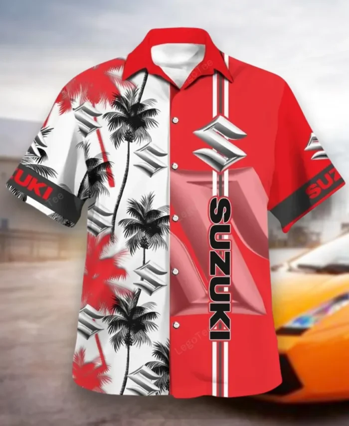 JDM Bike Hawaiian Shirt Exclusive Logo, Motorsport Vibe Button Shirt CAR143