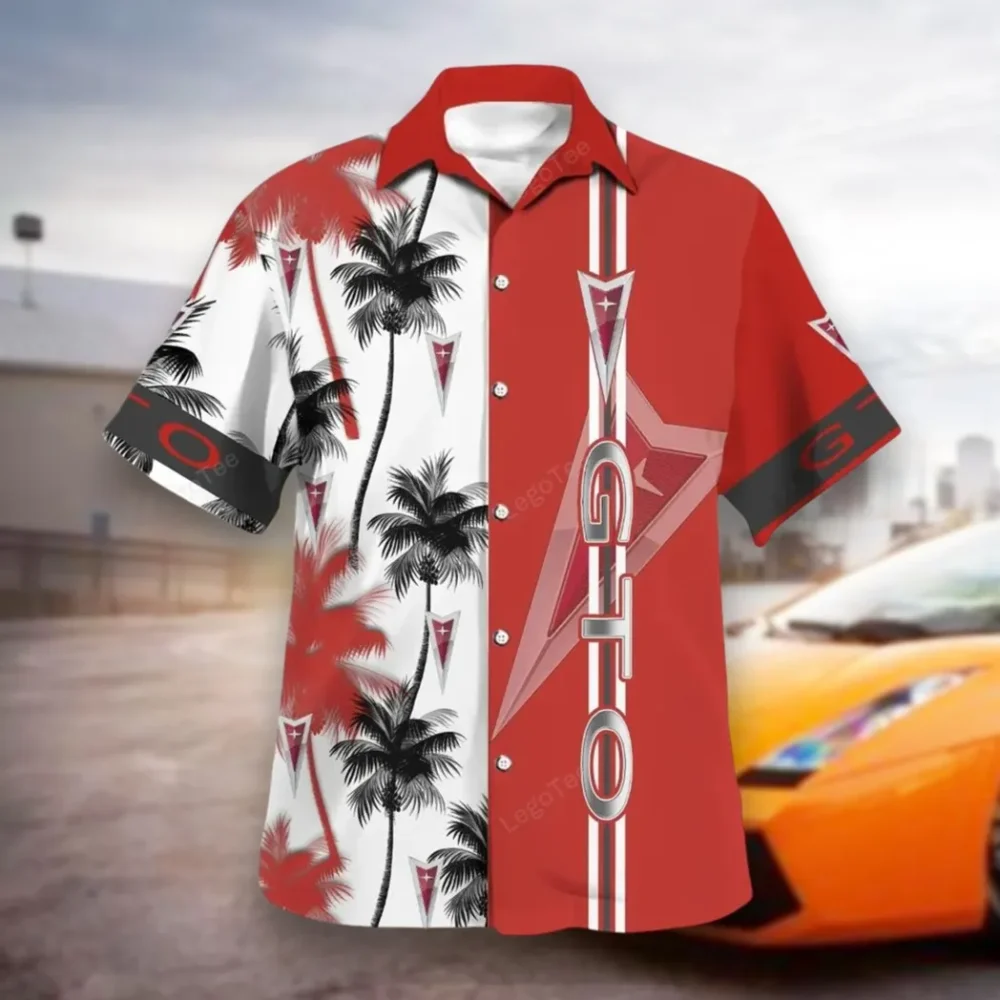 Power Coupe Hawaiian Shirt Exclusive Logo, Street-Ready Button Shirt CAR143
