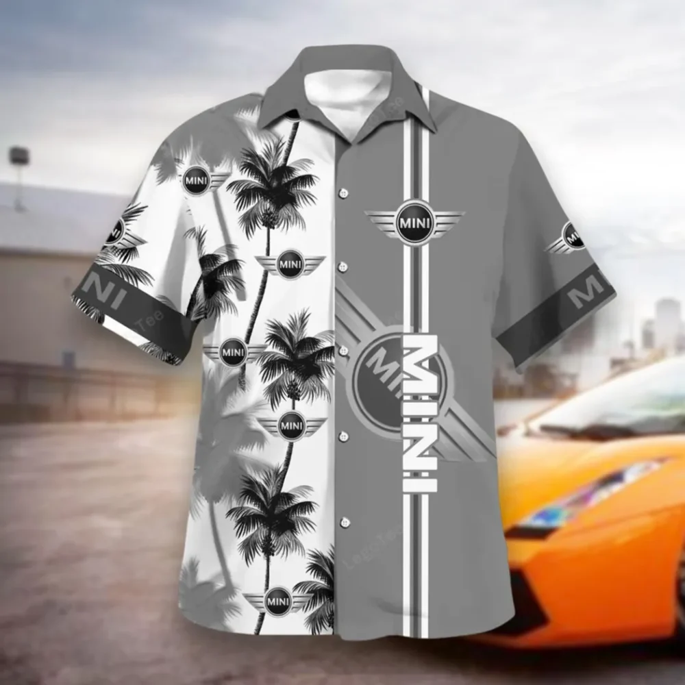 Urban Explorer Hawaiian Shirt Exclusive Logo, Car Meet Button Shirt CAR143