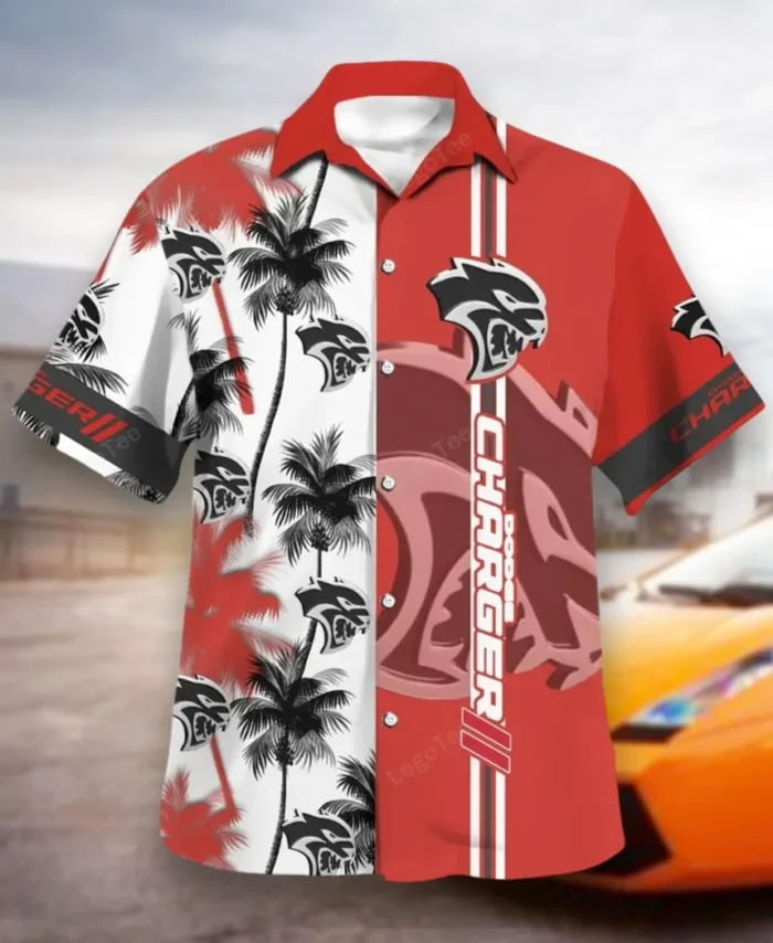 Iconic American Sedan Hawaiian Shirt Exclusive Logo, Road-Trip Ready Button Shirt CAR143