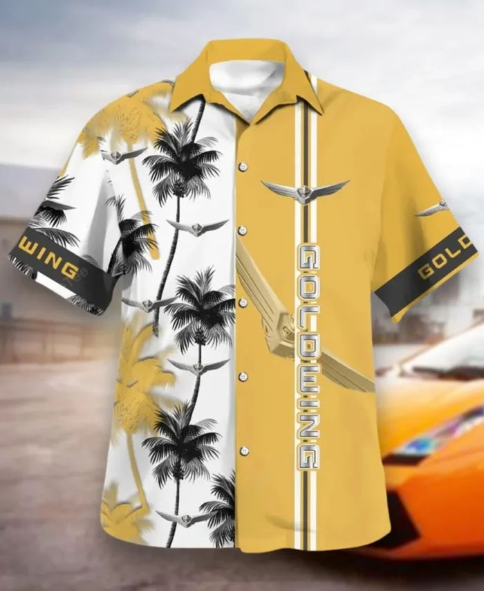Luxury Touring Bike Hawaiian Shirt Exclusive Logo, Street-Ready Button Shirt CAR143