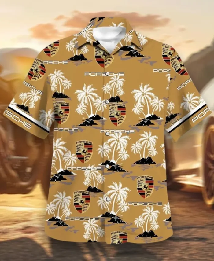 Sports Car Hawaiian Shirt Exclusive Logo, Auto Fan Button Shirt CAR144