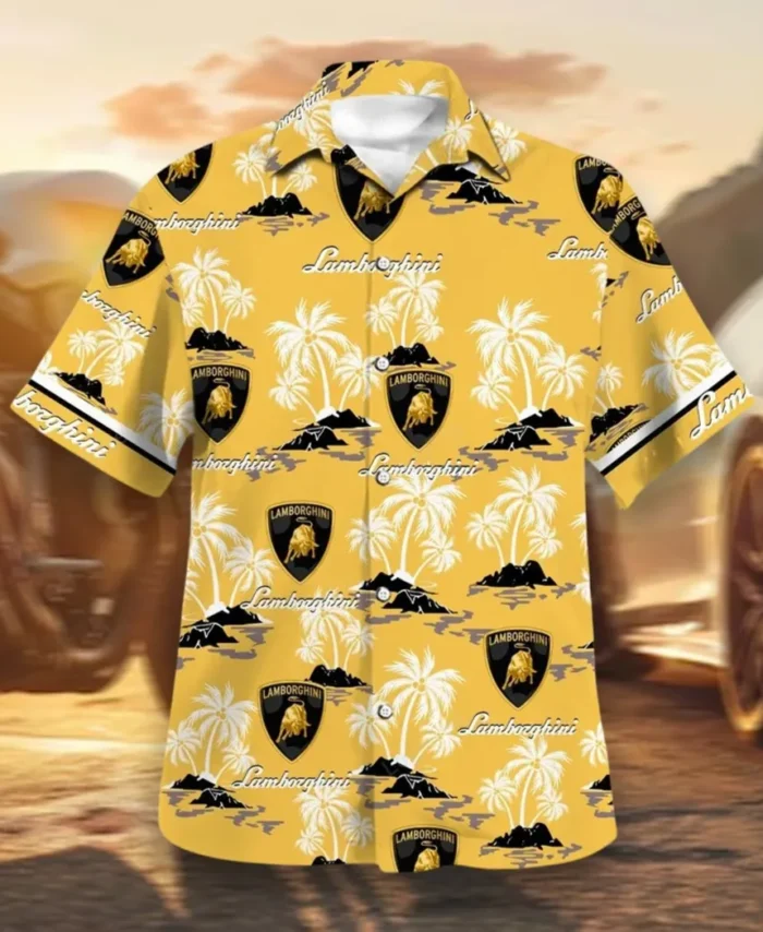 Performance Car Hawaiian Shirt Exclusive Logo, Summer Garage Button Shirt CAR144