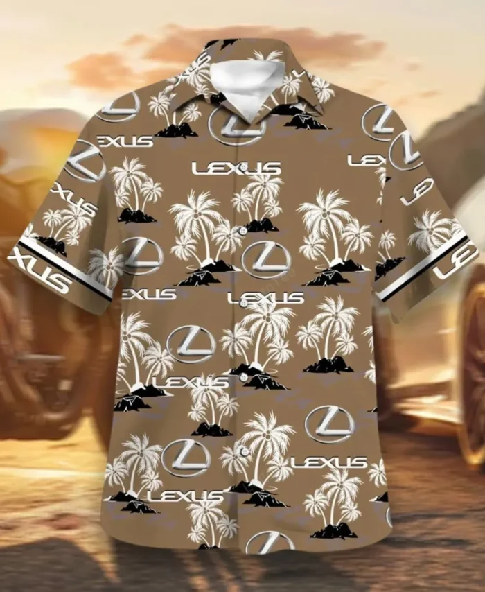 Premium Crossover Hawaiian Shirt Exclusive Logo, Motor Culture Button Shirt CAR144