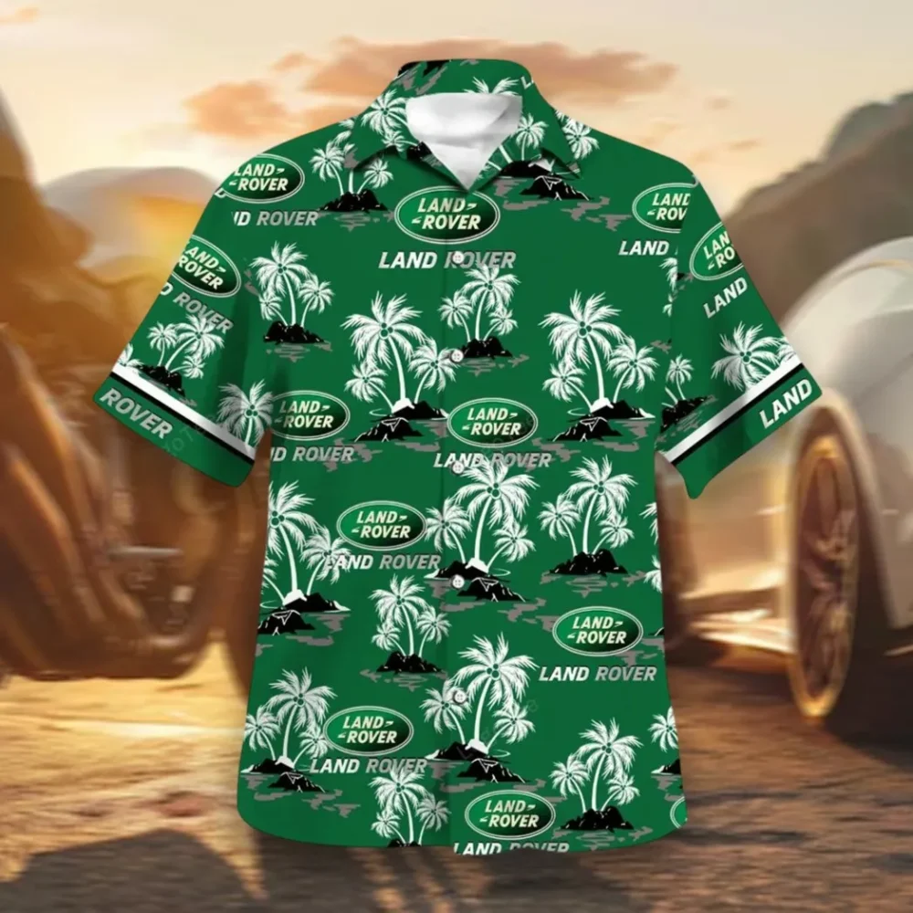 Vehicle Brand Hawaiian Shirt Exclusive Logo, Retro Driver Button Shirt CAR144