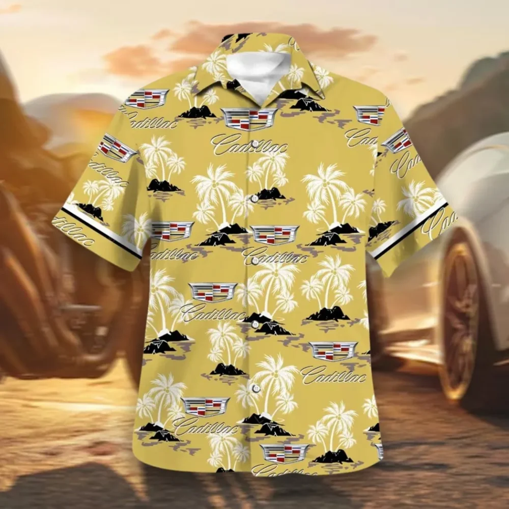 Executive Car Hawaiian Shirt Exclusive Logo, Custom Ride Button Shirt CAR144
