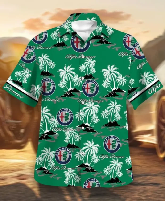 Sport Sedan Hawaiian Shirt Exclusive Logo, Street-Ready Button Shirt CAR144