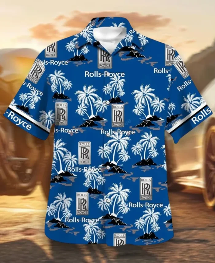 Luxury  Auto Hawaiian Shirt Exclusive Logo, Auto Fan Button Shirt CAR144