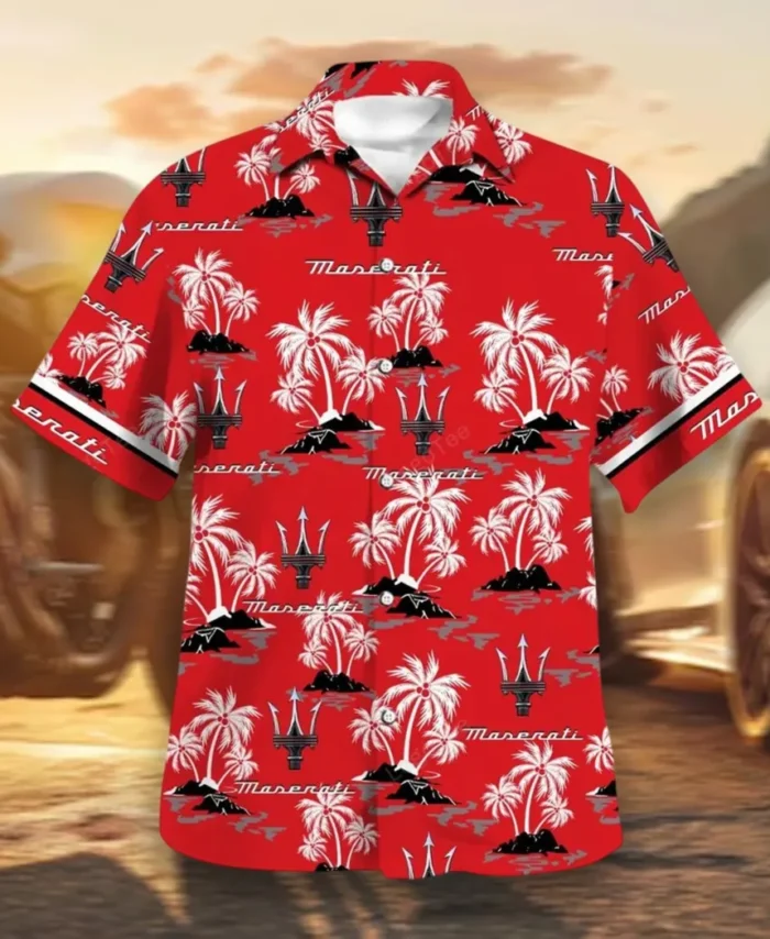 Performance Car Hawaiian Shirt Exclusive Logo, Auto Fan Button Shirt CAR144