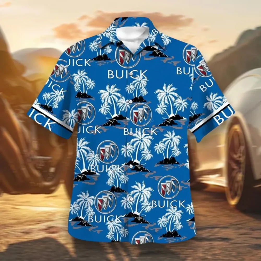 Luxury Car Hawaiian Shirt Exclusive Logo, Custom Garage Button Shirt CAR144