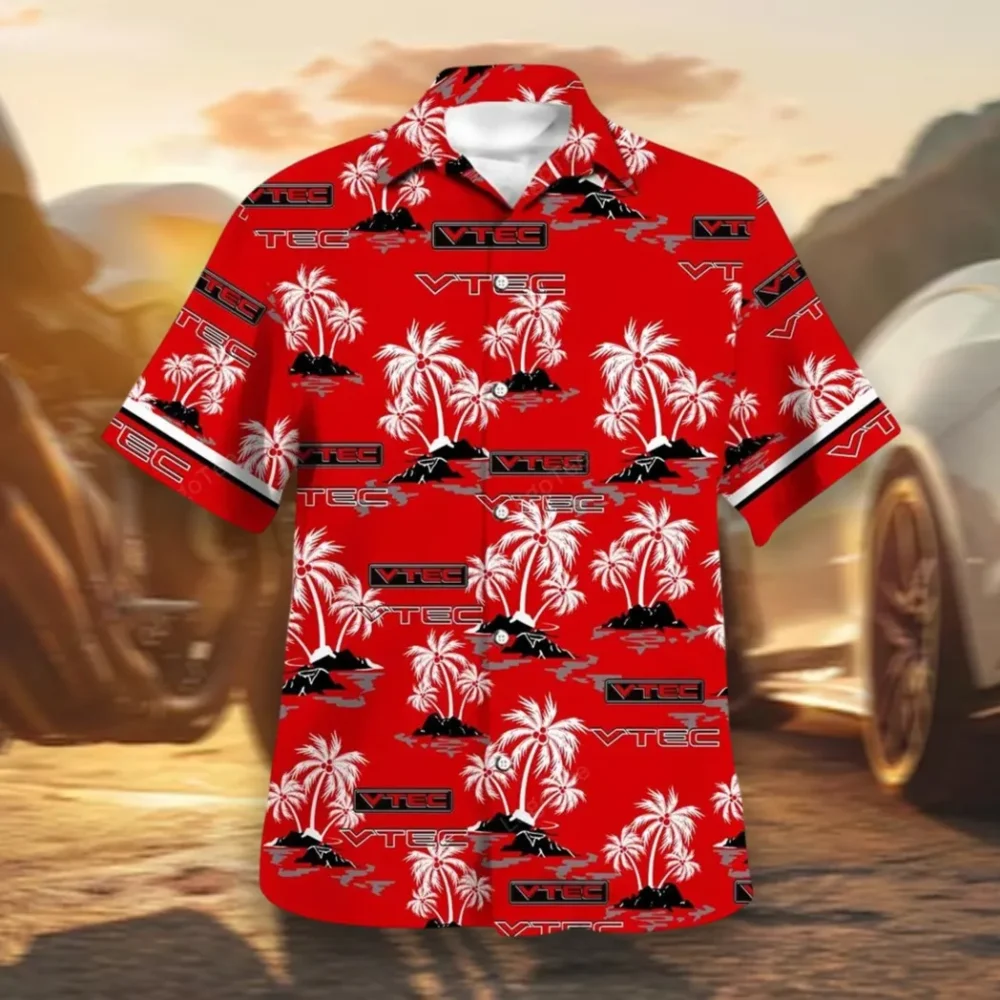 Tuner Car Hawaiian Shirt Exclusive Logo, Auto Fan Button Shirt CAR144