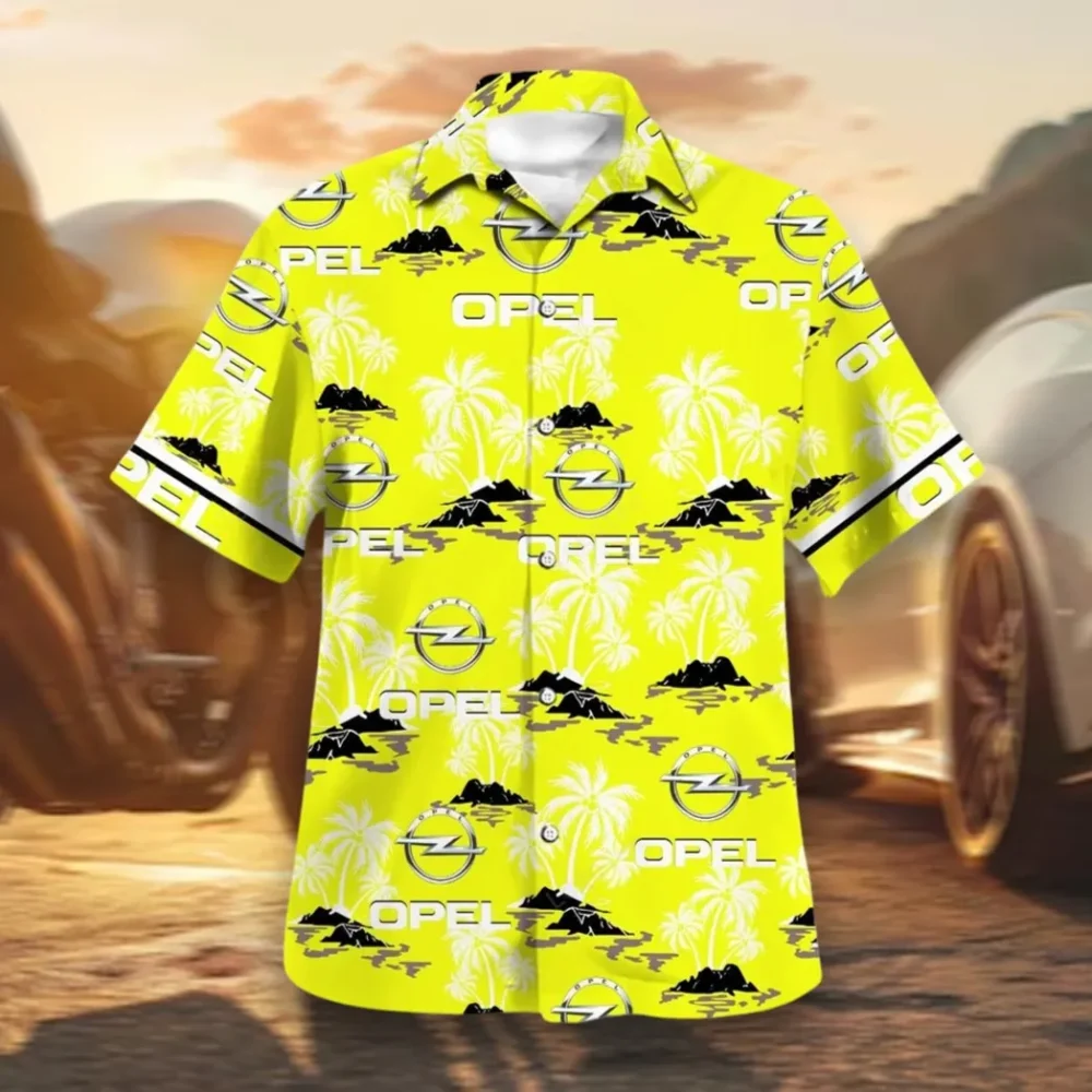 European Sedan Hawaiian Shirt Exclusive Logo, Open Road Button Shirt CAR144