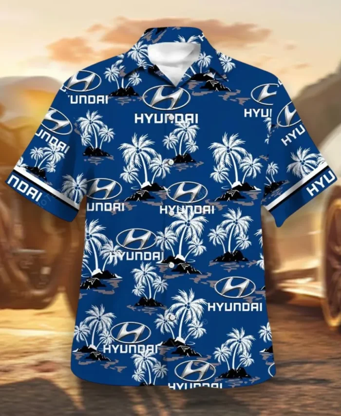 Compact Car Hawaiian Shirt Exclusive Logo, Road Life Button Shirt CAR144