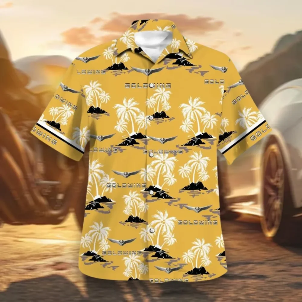 American Retro Vehicle Hawaiian Shirt Exclusive Logo, Gearhead Style Button Shirt CAR144