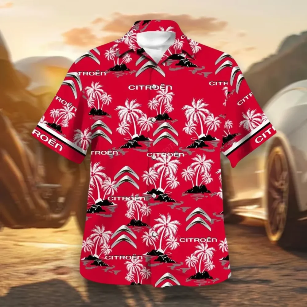 Efficient Vehicle Hawaiian Shirt Exclusive Logo, Open Road Button Shirt CAR144
