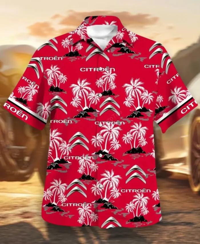 Efficient Vehicle Hawaiian Shirt Exclusive Logo, Open Road Button Shirt CAR144