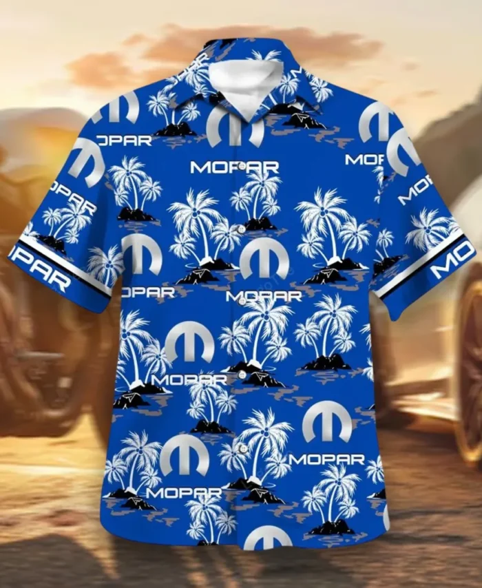 Classic Car Hawaiian Shirt Exclusive Logo, Drift-Ready Button Shirt CAR144
