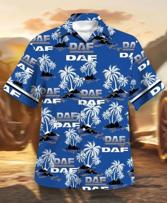 Industrial Vehicle Hawaiian Shirt Exclusive Logo, Motor Culture Button Shirt CAR144