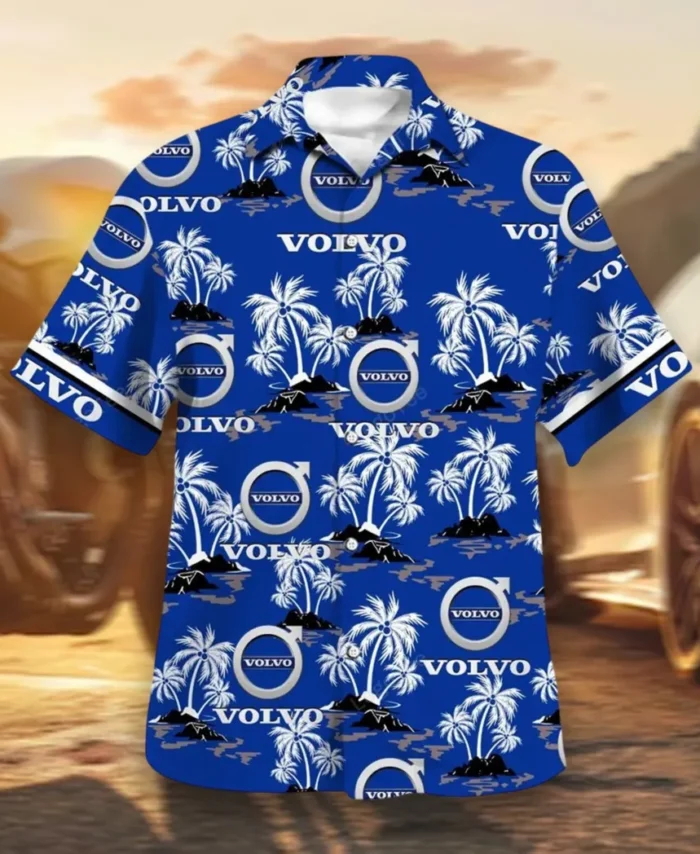 Durable Auto Brand Hawaiian Shirt Exclusive Logo, Chrome Wave Button Shirt CAR144