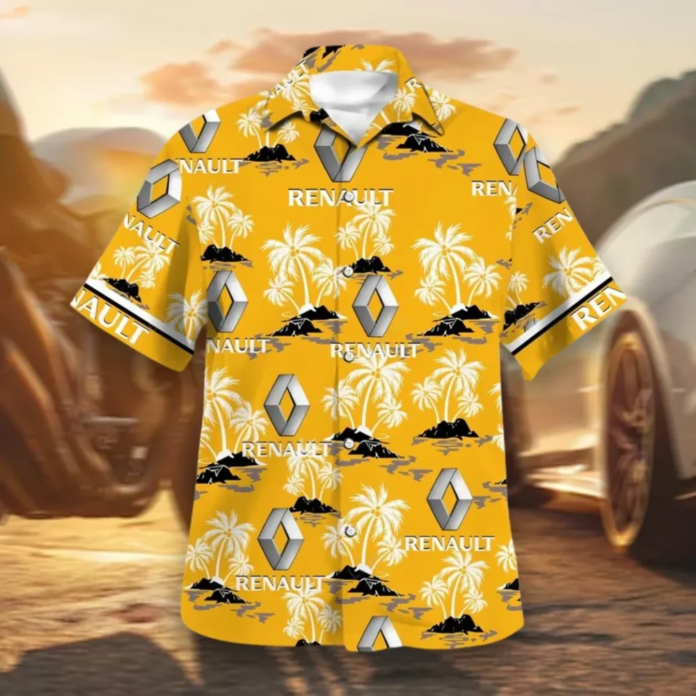 Urban Vehicle Hawaiian Shirt Exclusive Logo, Retro Driver Button Shirt CAR144