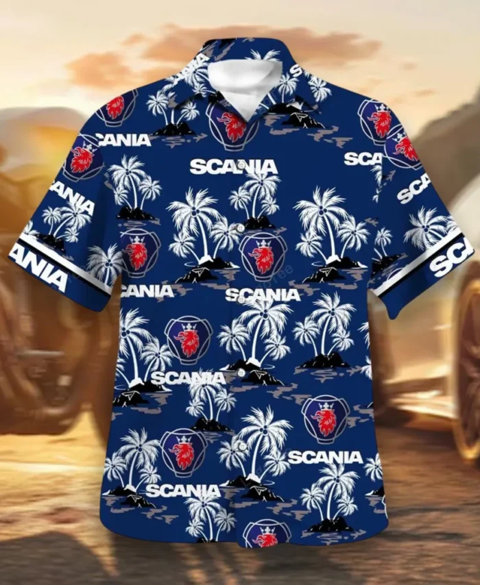Industrial Vehicle Hawaiian Shirt Exclusive Logo, Motor Culture Button Shirt CAR144