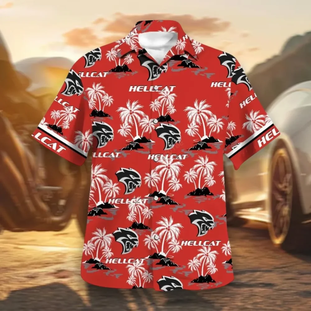 Power Muscle Car Hawaiian Shirt Exclusive Logo, Urban Driver Button Shirt CAR144