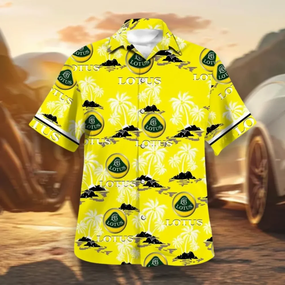 High-Performance Coupe Hawaiian Shirt Exclusive Logo, Performance Gear Button Shirt CAR144