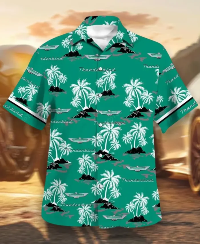 Compact Work Machine Hawaiian Shirt Exclusive Logo, Drift-Ready Button Shirt CAR144