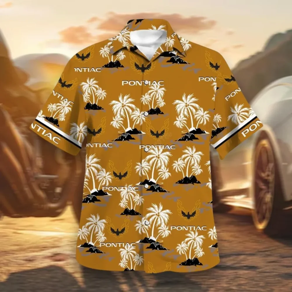 Heritage Sports Car Hawaiian Shirt Exclusive Logo, Car Meet Button Shirt CAR144