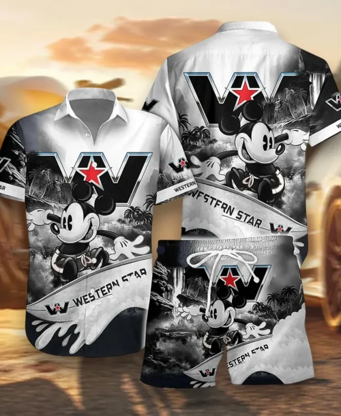 Logistics Truck Hawaiian Shirt Exclusive Logo, Urban Driver Button Shirt CAR151