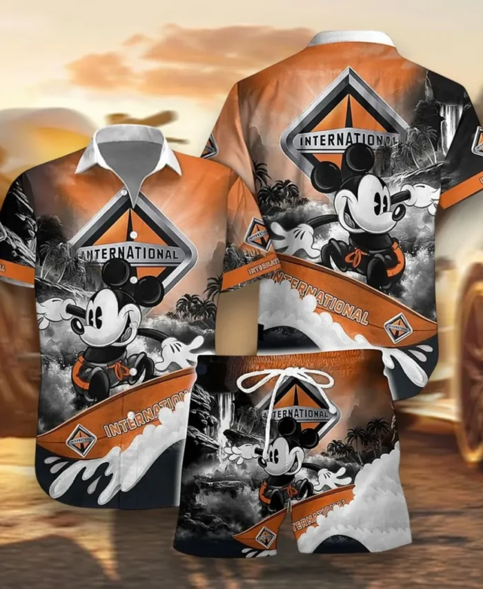 Long-Haul Workhorse Hawaiian Shirt Exclusive Logo, Rider's Paradise Button Shirt CAR151