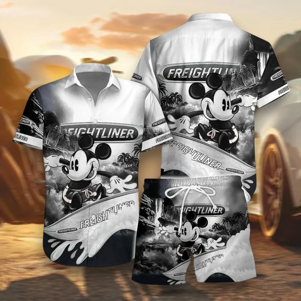Big Rig Hawaiian Shirt Exclusive Logo, Urban Driver Button Shirt CAR151