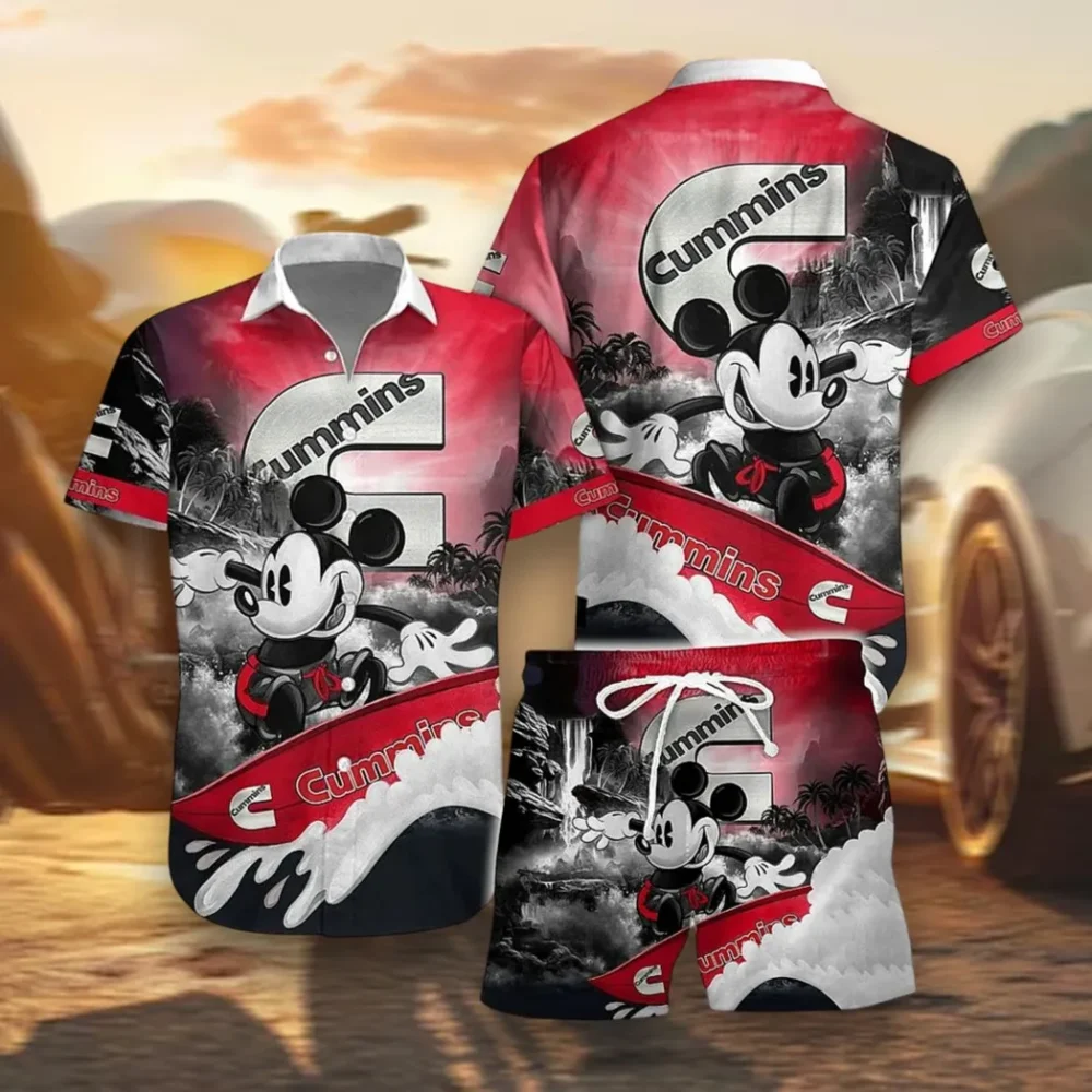 MightyFuel Engines Hawaiian Shirt Exclusive Logo, Road Life Button Shirt CAR151