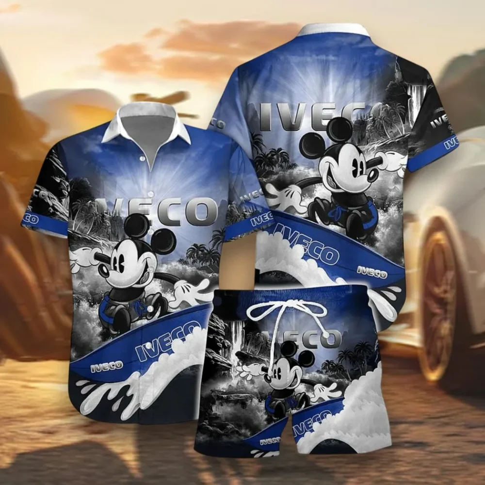 Loadmaster Vehicles Hawaiian Shirt Exclusive Logo, Rider's Paradise Button Shirt CAR151