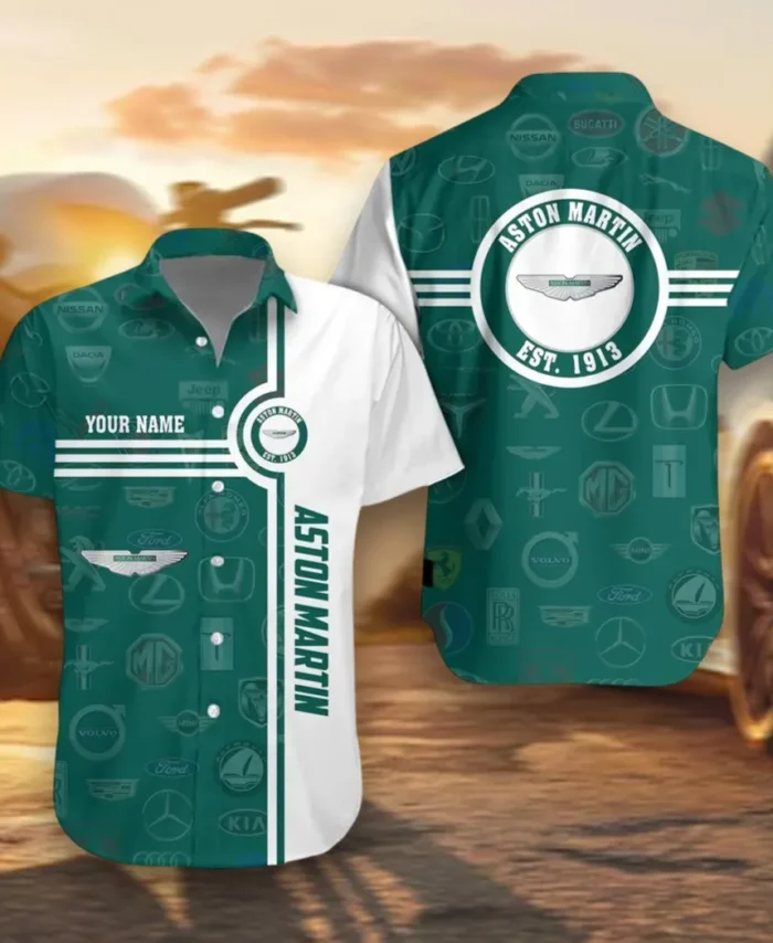 Luxury Sports Car Hawaiian Shirt Exclusive Logo, Custom Ride Button Shirt CAR174