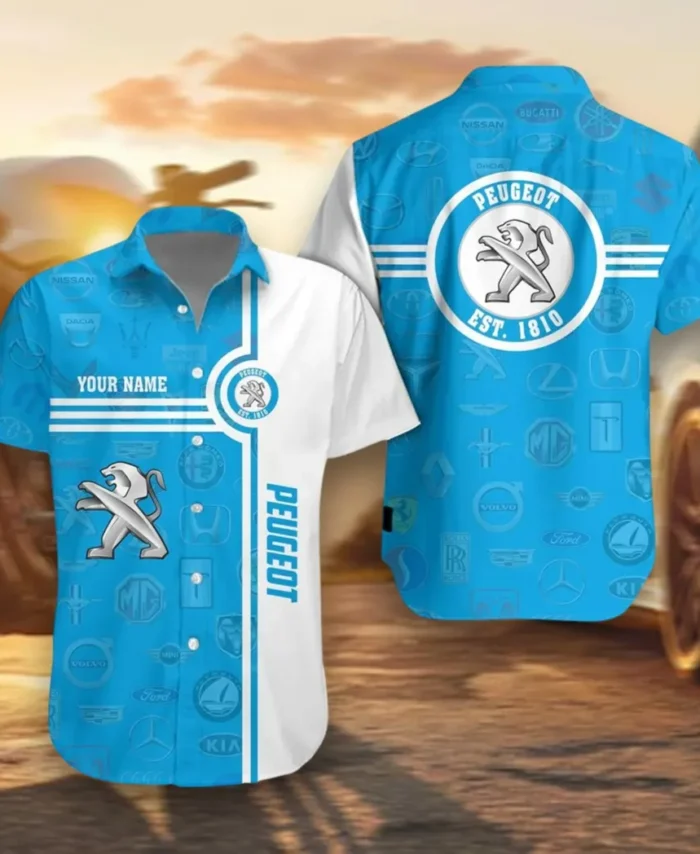 Practical Hatchback Hawaiian Shirt Exclusive Logo, Street-Ready Button Shirt CAR174