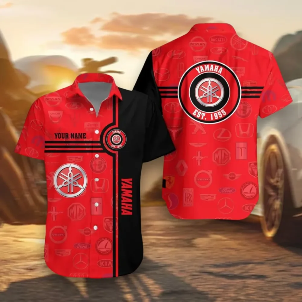Off-Road Bike Hawaiian Shirt Exclusive Logo, Custom Ride Button Shirt CAR174
