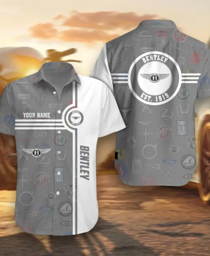 Flagship Luxury Auto Hawaiian Shirt Exclusive Logo, Street Racer Button Shirt CAR174