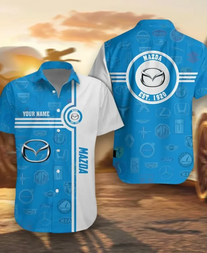 Performance Coupe Hawaiian Shirt Exclusive Logo, Gearhead Style Button Shirt CAR174