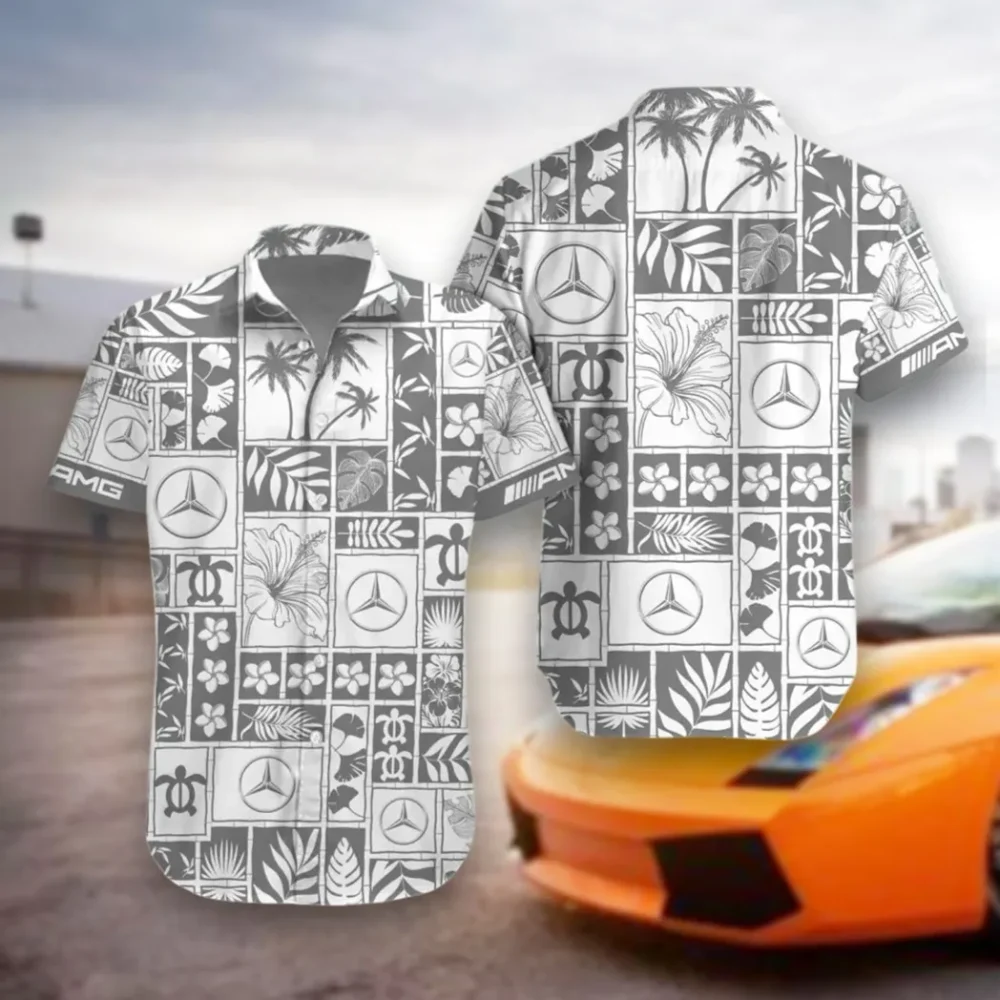 Turbocharged Car Hawaiian Shirt Exclusive Logo, Garage Life Button Shirt CAR350