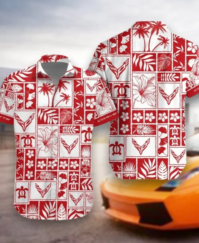 American Sports Car Hawaiian Shirt Exclusive Logo, Street-Ready Button Shirt CAR350
