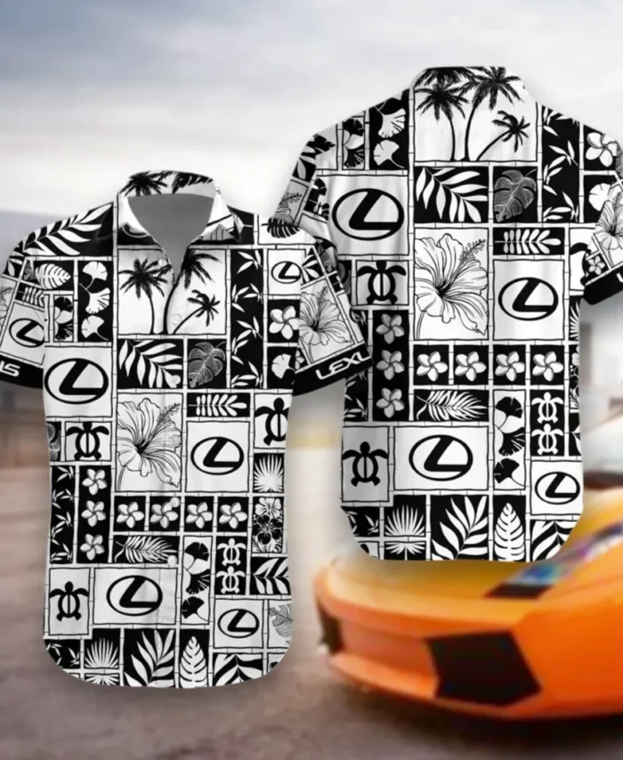 Performance SUV Hawaiian Shirt Exclusive Logo, Custom Ride Button Shirt CAR350