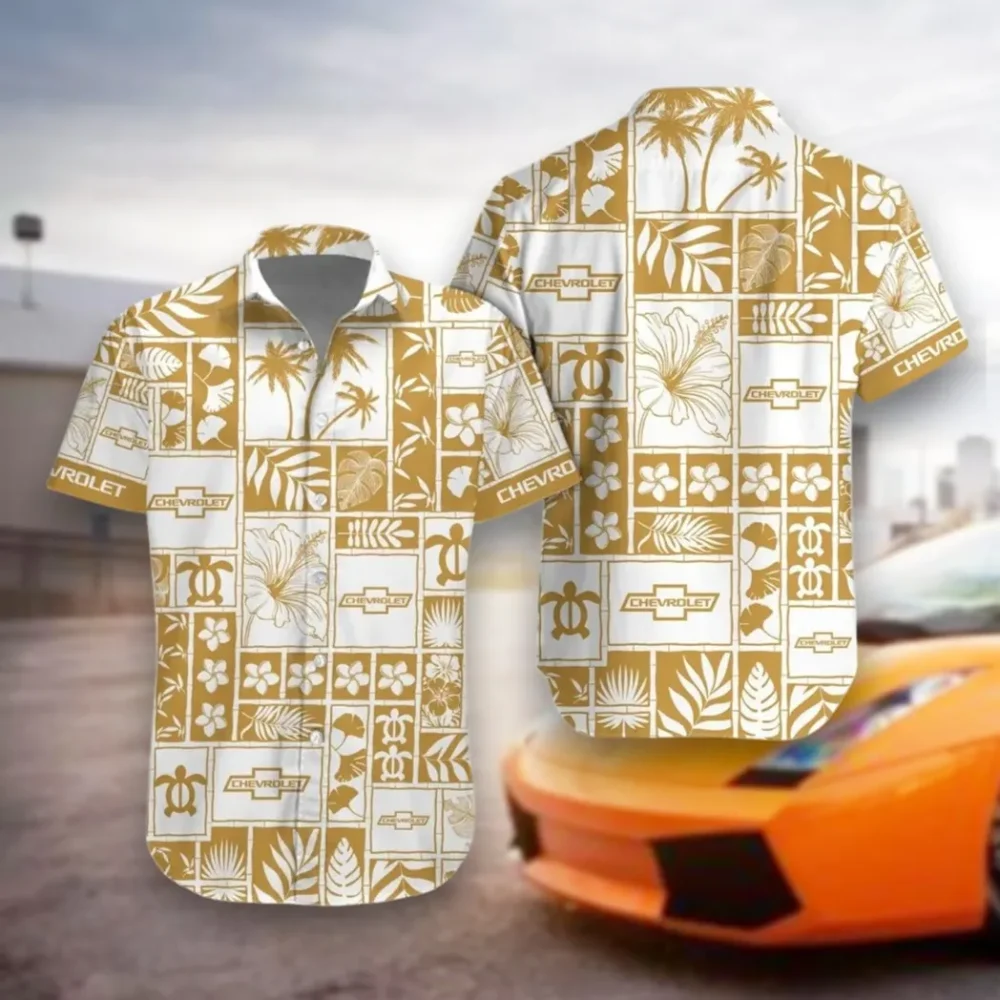 Sporty  Vehicle Hawaiian Shirt Exclusive Logo, Custom Garage Button Shirt CAR350
