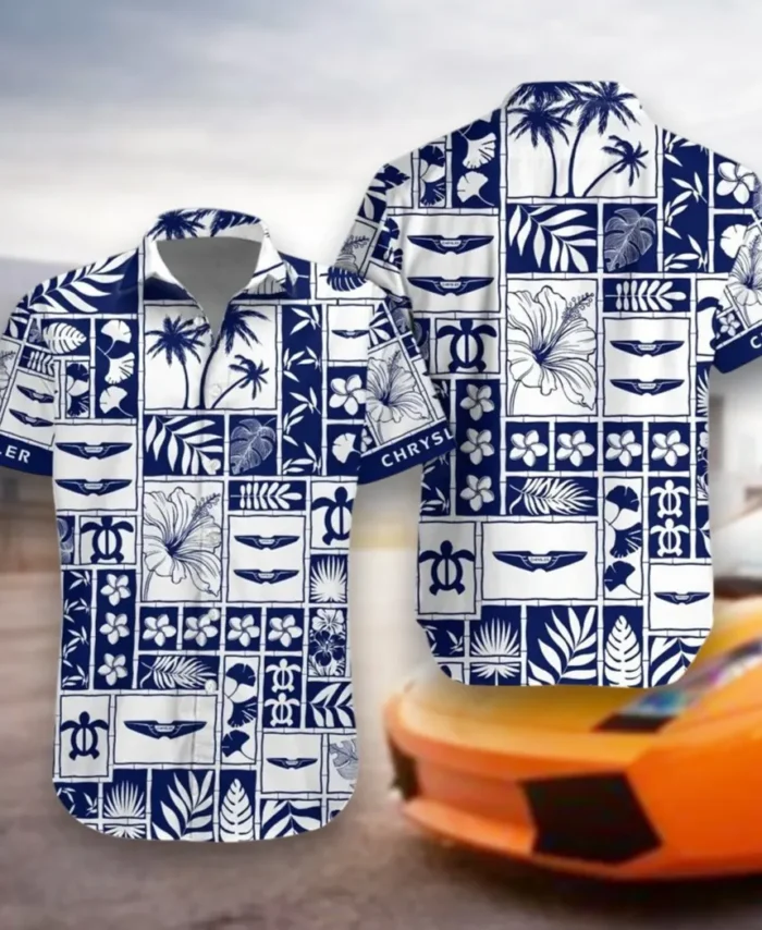 Family Car Hawaiian Shirt Exclusive Logo, Custom Garage Button Shirt CAR350