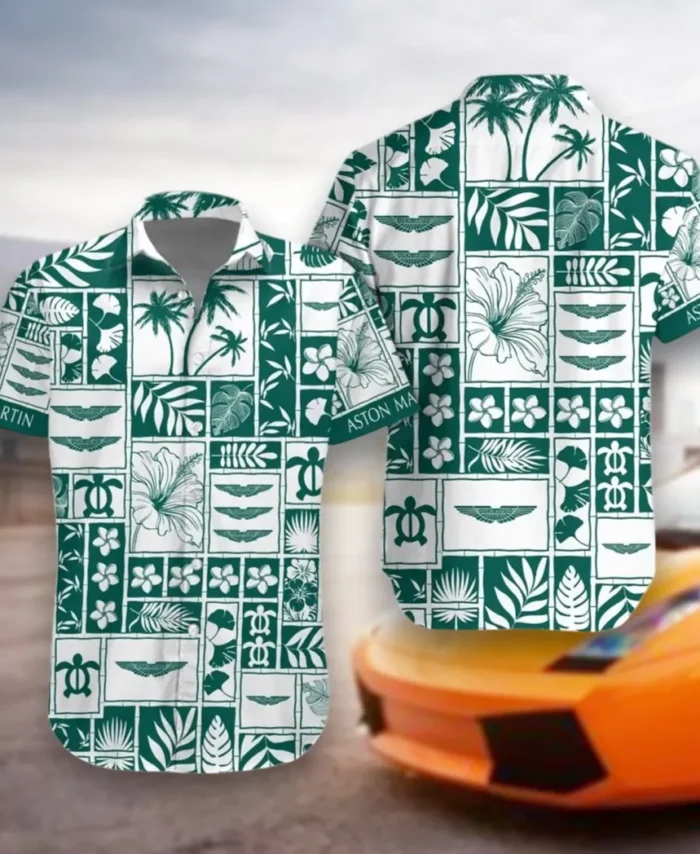 Refined Sport Coupe Hawaiian Shirt Exclusive Logo, Gearhead Style Button Shirt CAR350