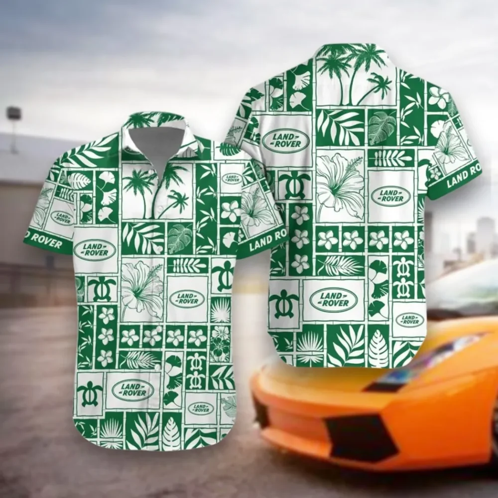 4x4 SUV Maker Hawaiian Shirt Exclusive Logo, Engine Lover Button Shirt CAR350