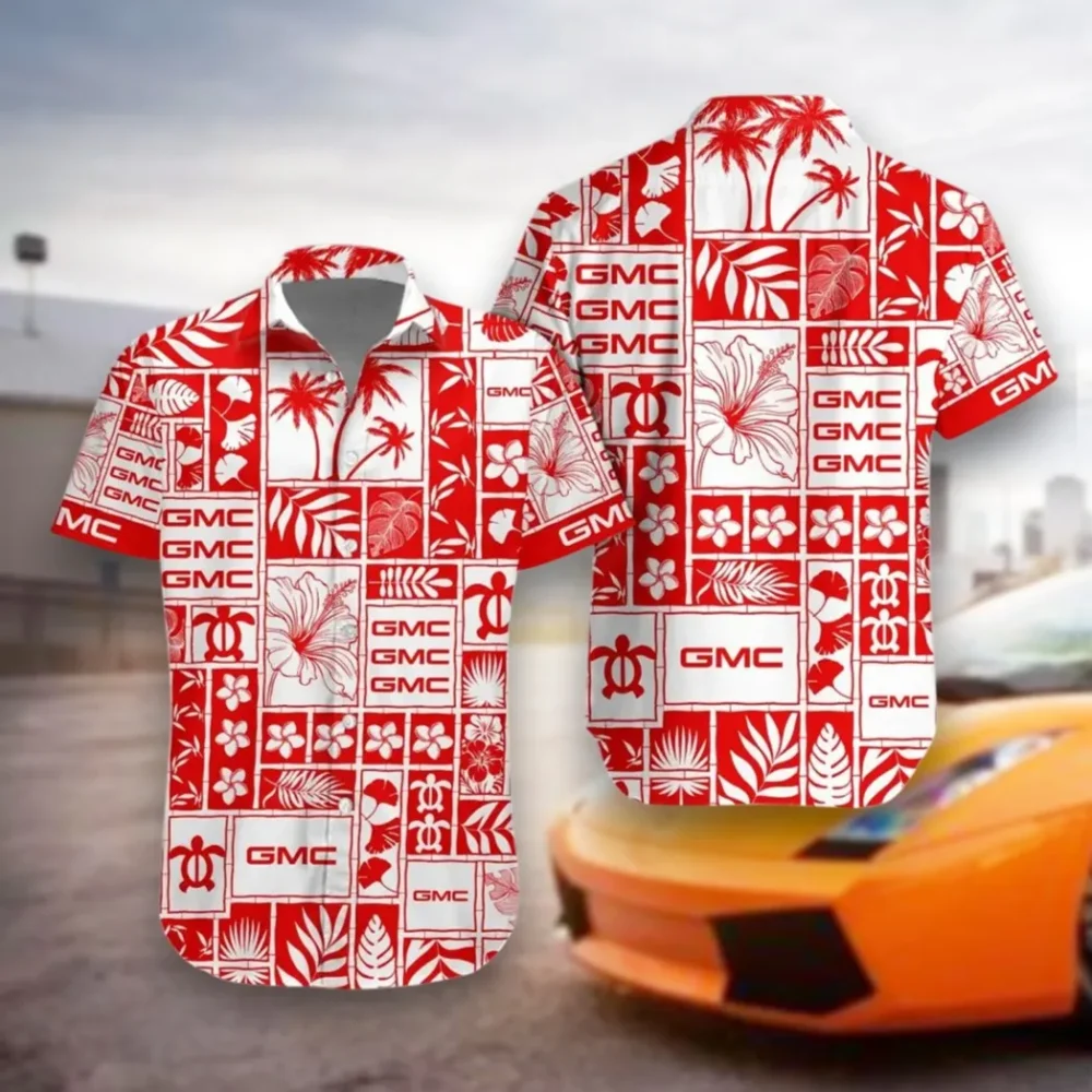Grade Truck Hawaiian Shirt Exclusive Logo, Motor Culture Button Shirt CAR350