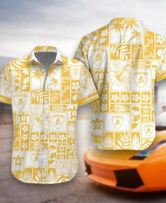 Supercar Hawaiian Shirt Exclusive Logo, Garage Life Button Shirt CAR350