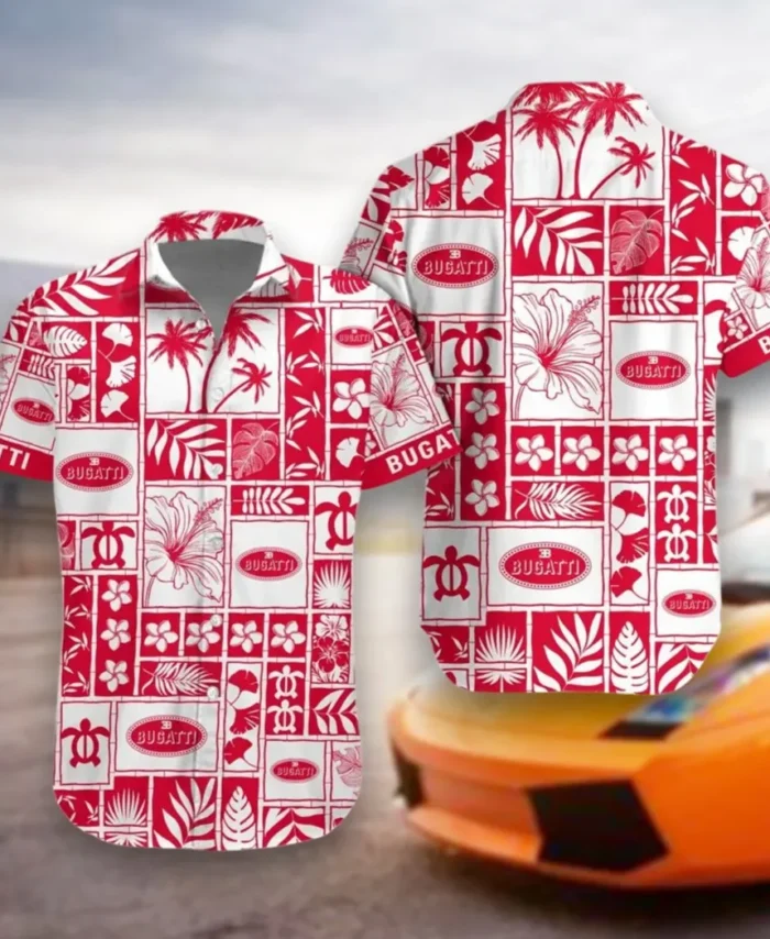 Prestige Coupe Hawaiian Shirt Exclusive Logo, Open Road Button Shirt CAR350